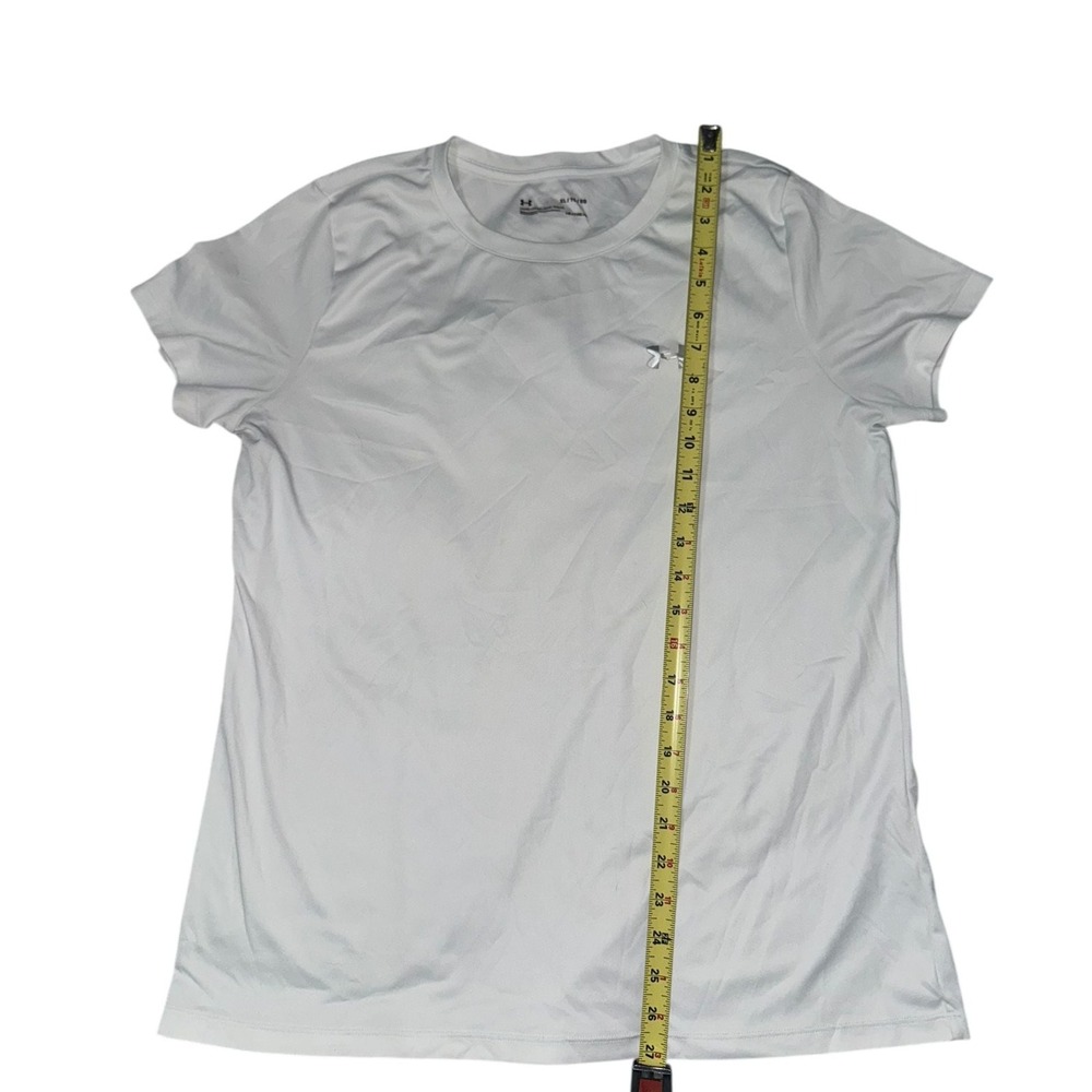 Women's Under Armour White Short Sleeve Heat Gear Loose Fit